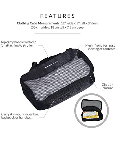 Obersee Oslo Diaper Bag Backpack With Detachable Cooler, Black/Green #TOP7