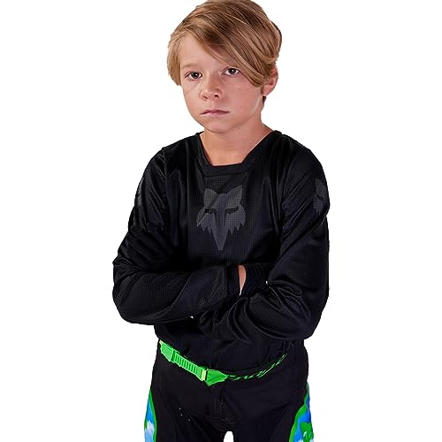 Fox Racing Camiseta YOUTH BLACKOUT MOTOCROSS, PRETA/PRETO, GG