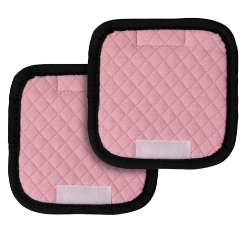 Image of Baby Car Seat Strap Pads, Shoulder Pads for Baby, 2 Pack (Plaid, Pink) | Baby Car Seat Belt Pads Reversible, Soft Shoulder Pads for Baby