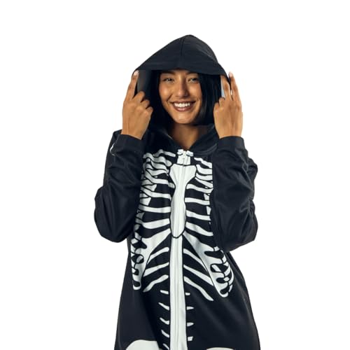 Bioworld Skeleton Men's Hooded Union Suit 7