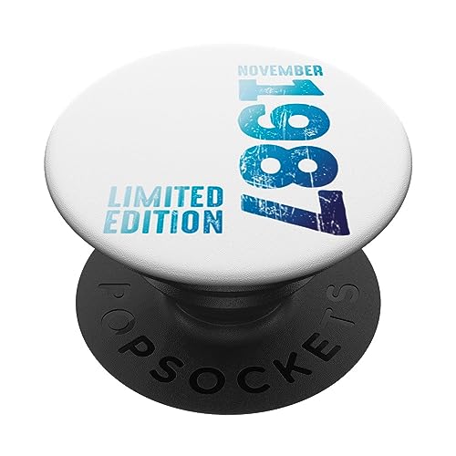 Noviembre 1987 Año 1987 Retro 1987 Vintage 1987 Edición PopSockets PopGrip Intercambiable