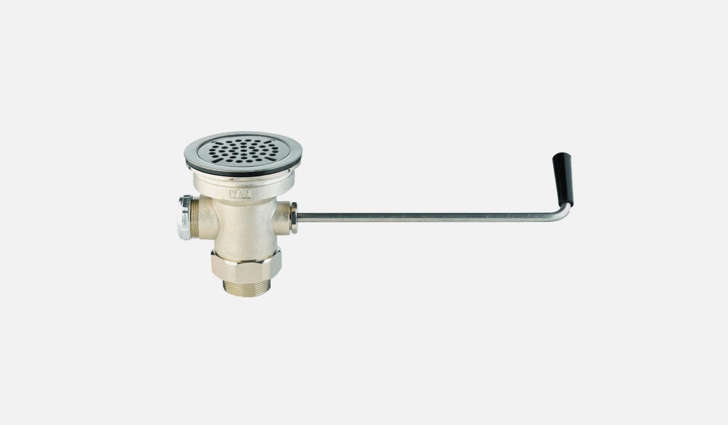 T&S B-3952 3-1/2" Waste Drain Valve - Stainless Steel