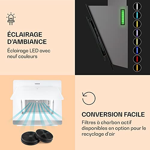 Hotte aspirante Klarstein Aurora 60 Smart 550 m³ h Contrôle par app A++ - vue 6