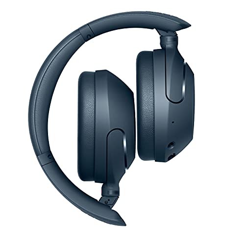 Sony WH-XB910N - Cuffie Wireless con Noise Cancelling - Batteria fino a 30 ore - Ricarica rapida (10 min. per 4,5 ore di riproduzione) - Multipoint - Extra Bass - Alexa e Google Assistant - Blu - Image 5