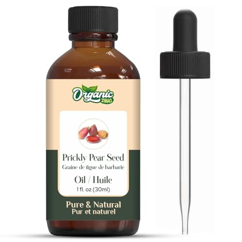 Image of Organic Zing Prickly Pear Seed (Opuntia basilaris P.) Oil | Pure & Natural Carrier Oil for Massage, Skincare & Haircare- 30ml /1.01fl oz