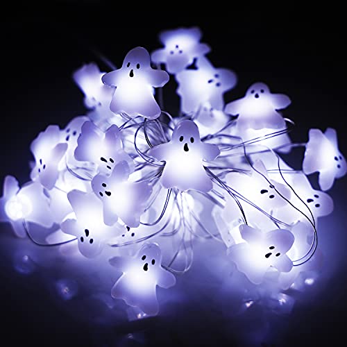 Halloween String Lights Ghost Decorations, 30 LED...