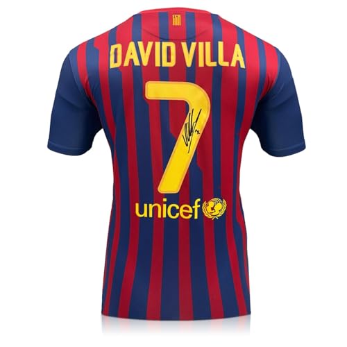 Exclusive Memorabilia Camiseta del Barcelona 11 12 firmada por David Villa