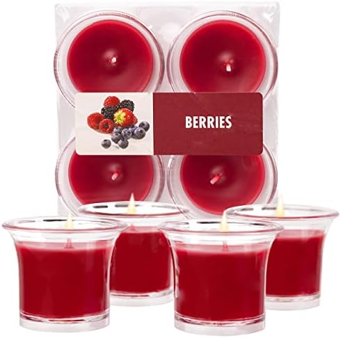Candele Profumate Votive In Vetro - Set Da 4 Aroma Armonia Made In EU, Durata 12 Ore - Foto 6