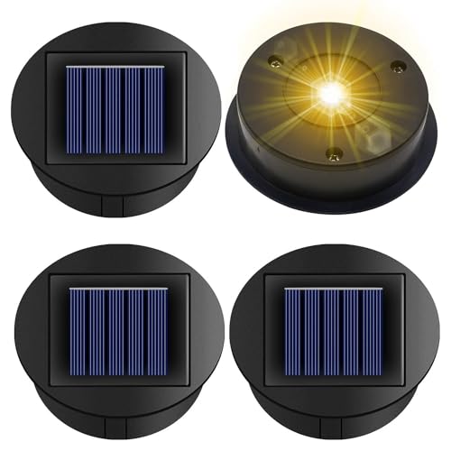 Panneau solaire de rechange 8 cm Lot de 4 lampes de rechange LED pour lanterne jardin
