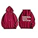 Dear Person Behind Me Hoodie Sweatshirts Letter Pullover Tops Trendy Comfort Sweatshirts Cute Fall Fashion Clothes Sweatshirts for Teen Girls Aesthetic Red L