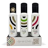 MOLINO DE LAS TORRES Aceite Oliva Virgen Extra Premium Estuche 3 Variedades Jaén Cosecha Temprana Octubre 2025 | Aceite Primera Prensada (3 X 100 ML, PICUAL,ARBEQUINA, ARBOSANA)
