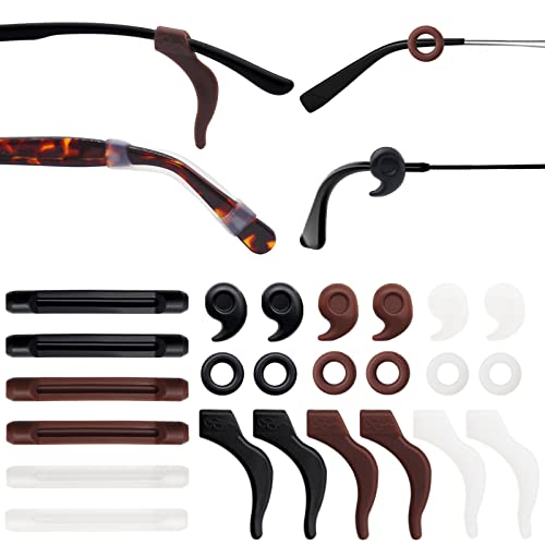 🛒 Crazy Deals Benvo 12 Pairs Eyeglasses Retainers Silicone Glasses Temple Holders Anti-slip Protectors Comfort Eyewear Spectacle Stay Put Glasses Stoppers for Sport, Study(4 Variety Designs in Black, Clear, Brown) Exclusive Discount 70% Price Benvo 12 Pairs Eyeglasses Retainers Silicone Glasses Temple Holders Anti-slip Protectors Comfort Eyewear Spectacle Stay Put Glasses Stoppers for Sport, Study(4 Variety Designs in Black, Clear, Brown)