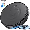 Robot Vacuum and Mop Combo LiDAR Navigation with Ultra Slim Design Smart Mapping Robotic Vacuum Cleaner 9000Pa Suction Customizable Cleaning for Pet Hair Carpets and Hard Floors