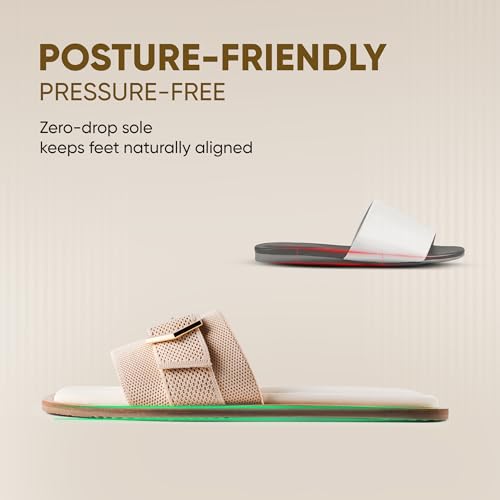 Image of Frido Women's Comfort Flat Sandals | Ethnic Style Slip-On | Super Soft Cushioned Sole, Padded Knit Upper, Breathable & Anti-Skid Zero-Drop | Available in Comfort Flat & Ethnic Kolhapuri style