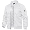 TACVASEN Men’s Bomber Jackets Thermal Quilted Jacket Water Resistant Warm Winter Coats
