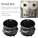 1 Pair Nab Hub Adapters, 10 inch Reel to Reel Tape Nab Hub Adapter for StuderReVox for Akai for Teac, Polished Aluminium Nab Hub Device