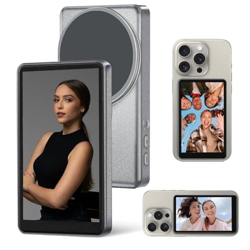 Upgraded Phone Vlog Selfie Monitor Screen, Portable Back Camera M...