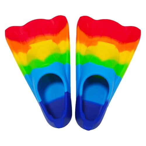Aletas De Natación Para - Aletas Cortas en Silicona, Zapatillas De Natación Para Jóvenes, Bolsillos Para Pies Flexibles Y Cómodos, Diseño De Drenaje | Entrenamiento De Na