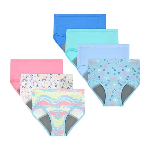 Hanes Toddler Potty Trainer Brief Potty Training Underwear for Toddler Girls Assorted 7-Pack