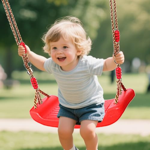 Swing con cuerda ajustable y asiento colgable multifuncional ergonómico exterior 4