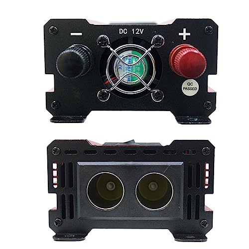 1500W Peak Inverter - Car Power Inverter 12V to 240V, AC Car Converter with 3.1A 4 USB 2 AC Sockets Dual Car Adapter With LED Display, Suitable for Travel, Camping, RV - Image 6