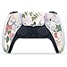 DeinDesign Skin Compatibile con Sony Playstation 5 PS5 Controller Pellicola Adesivi Farfalla Libellula Corona di Fiori