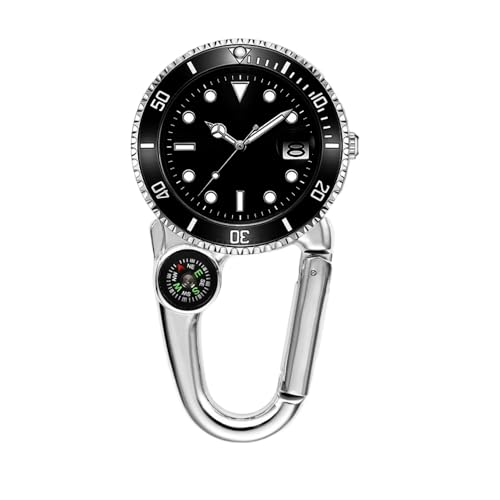Reloj de bolsillo de cuarzo para mochileros con brújula y sacacorchos integrado