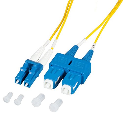 Techly Professional 102413 Cavo Fibra Ottica Monomodale Os2 Sc/Lc 9/125 5 M Giallo