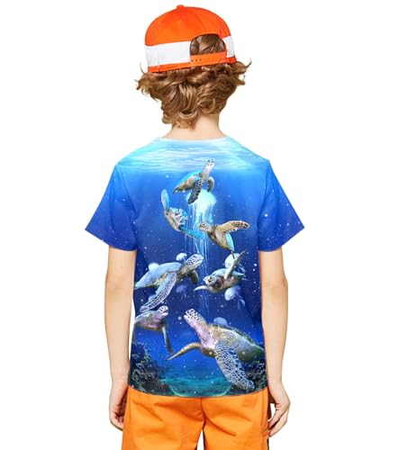 Image of LAIDIPAS Boys Girls 3D Graphic T-Shirt Short Sleeve Tops Tees 6-16 Years