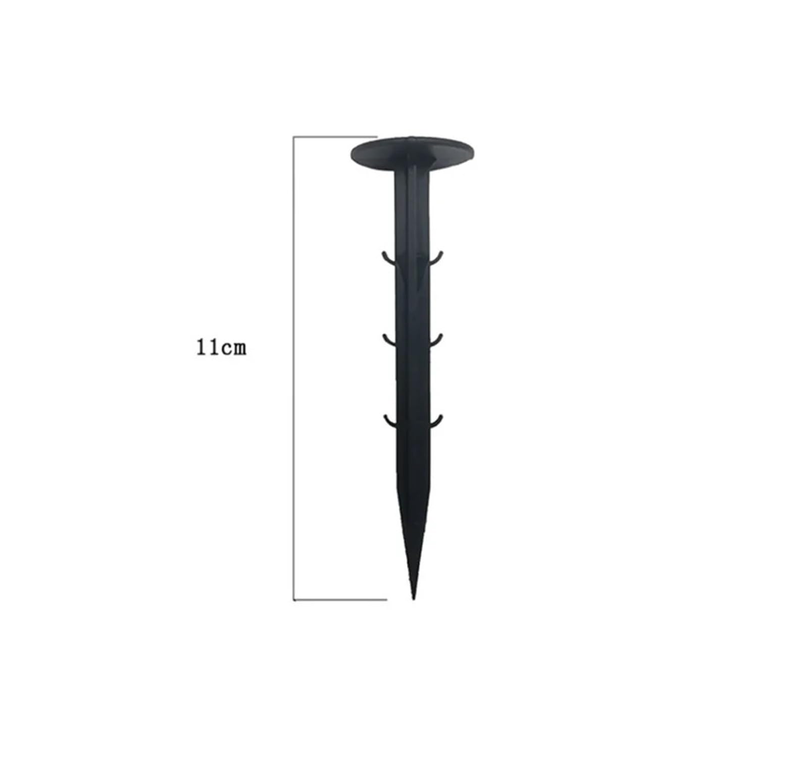 300 Pezzi di Pellicola for Chiodi da Terra, picchetti Giardino fissi, for Serra, prevenzione delle Erbacce, Telo, Rete Parasole, in plastica per Fissaggio(16CM)