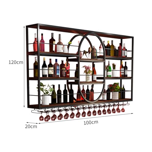 Étagère à bouteilles murale pour ranger vos verres et alcools - 4