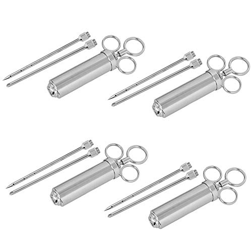 Acier Inoxydable Marinade Injecteur Aiguille Saveur Seringue Saveur V2Aox, Nombre:4 unités