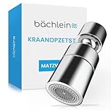 Bächlein Universeel Kraanhulpstuk in Chroom met Twee Straalsoorten - Draaibare Beluchter voor Keukenkranen