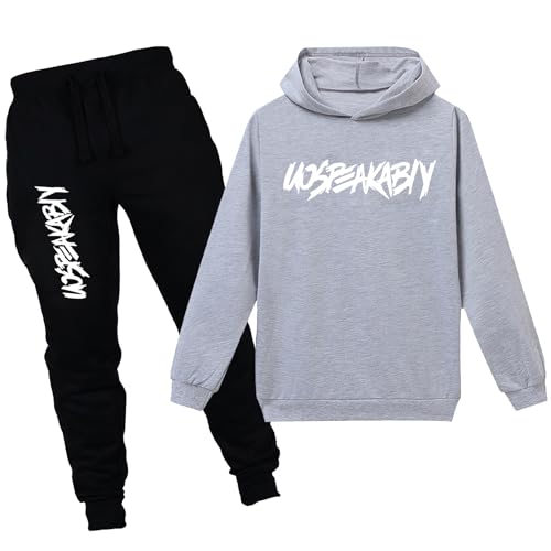 Image of amropi Boy's Tracksuit Pullover Hoodie Jogging Pants Set 2 Pieces Sweatsuit for 2-17 Years
