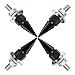 Bashineng Spike License Plate Screw Fasteners 4 Pcs Kit License Plate Frame Bolts Decoration Stainless Steels Aluminum Alloy Universal Fit Most Cars Truck Motorcycle (Black)