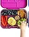 Yumbox Original Leakproof Bento Lunch Box for Kids, 6-Compartment Portion Control Container, Power Pink Unicorn tray