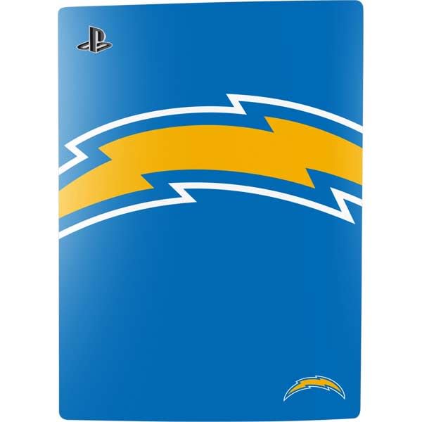 Skinit Decal Gaming Skin Compatible with PS5 Bundle - Officially Licensed NFL Los Angeles Chargers Large Logo Design