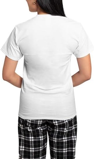 CafePress Custom Personalized Peanuts Walking Personalized Dark Women's Pajama S Women's Novelty Cotton Pajama Set, Comfortable PJ Sleepwear With Checker Pant