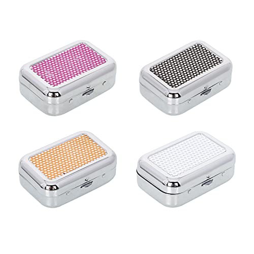Image of Mini Compact Portable Ashtray, Stainless Steel Table-top Ash Tray, Creative Fashion Personality Small Car Ashtrays with Lid for Outdoor Travelling Camping