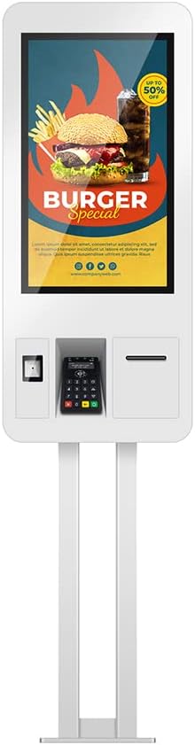 INDOOR FLOOR STAND -SELF SERVICE ORDER TERMINALDIGITAL SIGNAGE DISPLAY