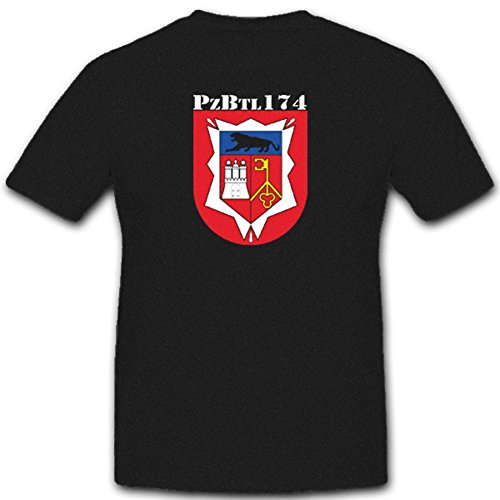 T-shirt Bundeswehr Pzbtl 174 noir XXXXL coupe ample anti frottement