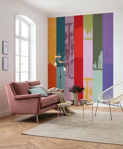 Komar Vlies Fototapete - Fehlfarben - Größe 200 x 250 cm - Tapete, Wanddekoration, Wohnzimmer, Schlafzimmer, Büro