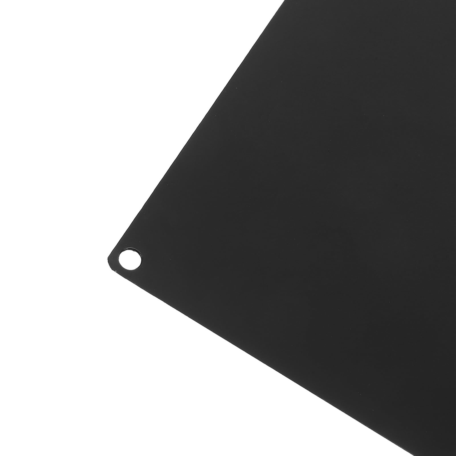 SHINEOFI 10 piastre in alluminio anodizzato nere 15 x 10 cm con fori rettangolari in metallo per incisioni industriali e targhette personalizzate