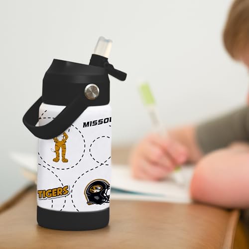 Image of Logo Brands NCAA Mascot Stainless-Steel Kids Bottle -Soft Silicone Mouthpiece, Easy To Carry, Kid-Friendly Design- Great For School & On-The-Go