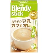 AGF ブレンディ スティック まろやか豆乳カフェオレ 6本×6箱 【スティックコーヒー】【 ソイ 】【 豆乳 】
