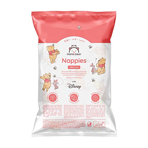 Mama Bear - Disney - 4 pañales ultrasecos, talla 2 (3-6 kg)