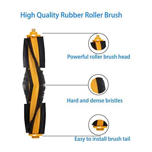 Replacement Accessories Kit Fit For Yeedi Vac 2 Pro/Vac/Vac Max/Vac Station Robot Vacuum, Main Brush Filter Side Brushes Mop Pad Replacement Parts (14 Pack) #TOP2