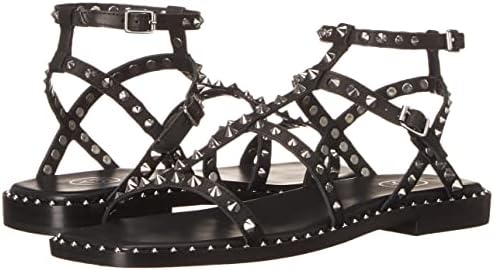 Ash Womens Women's Maeva Flat Sandal, Black, 8 | Image 6