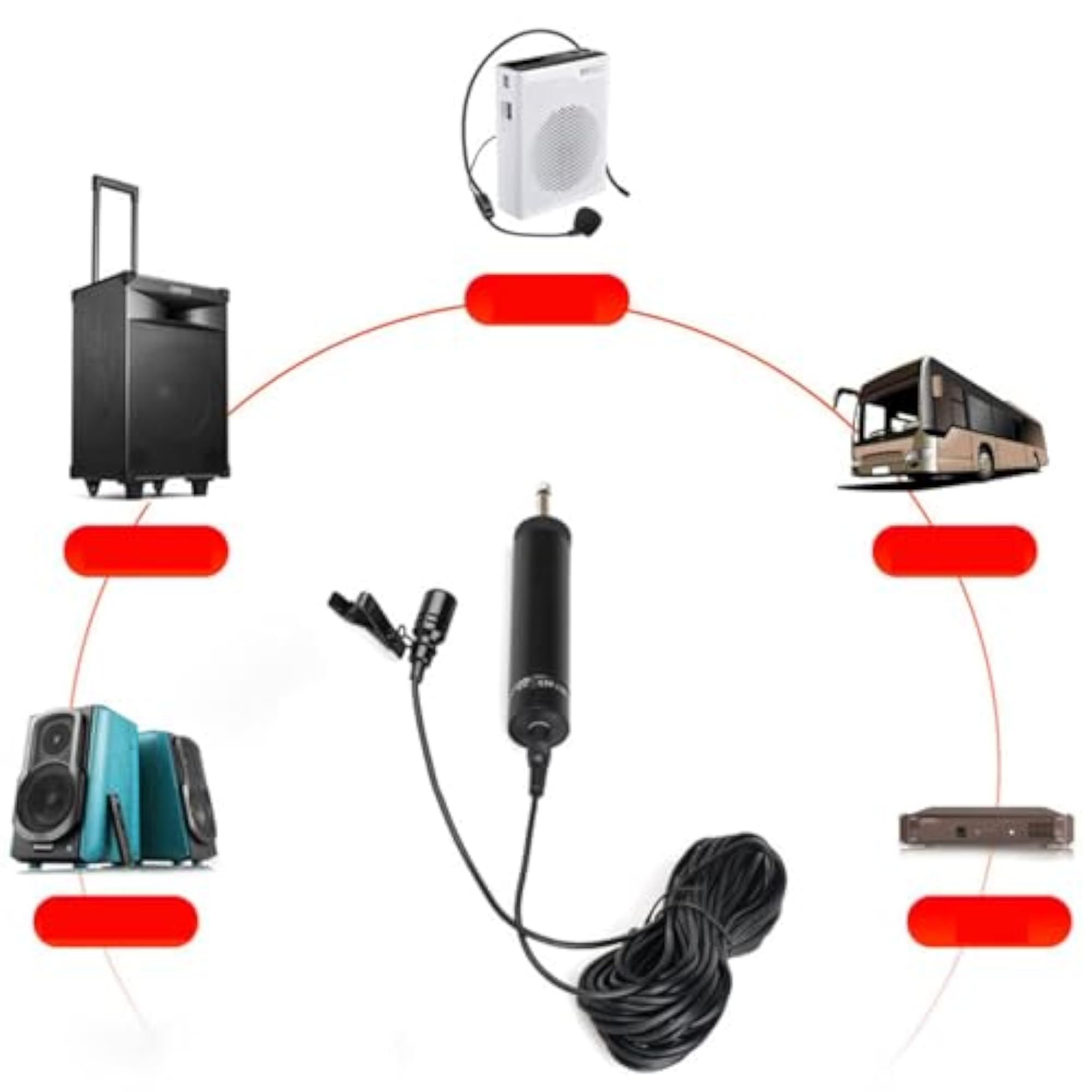 Condenser Microphone Speaker Saxophone Microphone for Clarinet Trumpet Cello