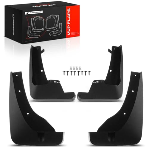 Image of A-Premium Mud Flaps, No Drilling Required Splash Guards with Accessories | Compatible with Infiniti QX50 2019-2022 Sport Utility, Set of 4 Front and Rear